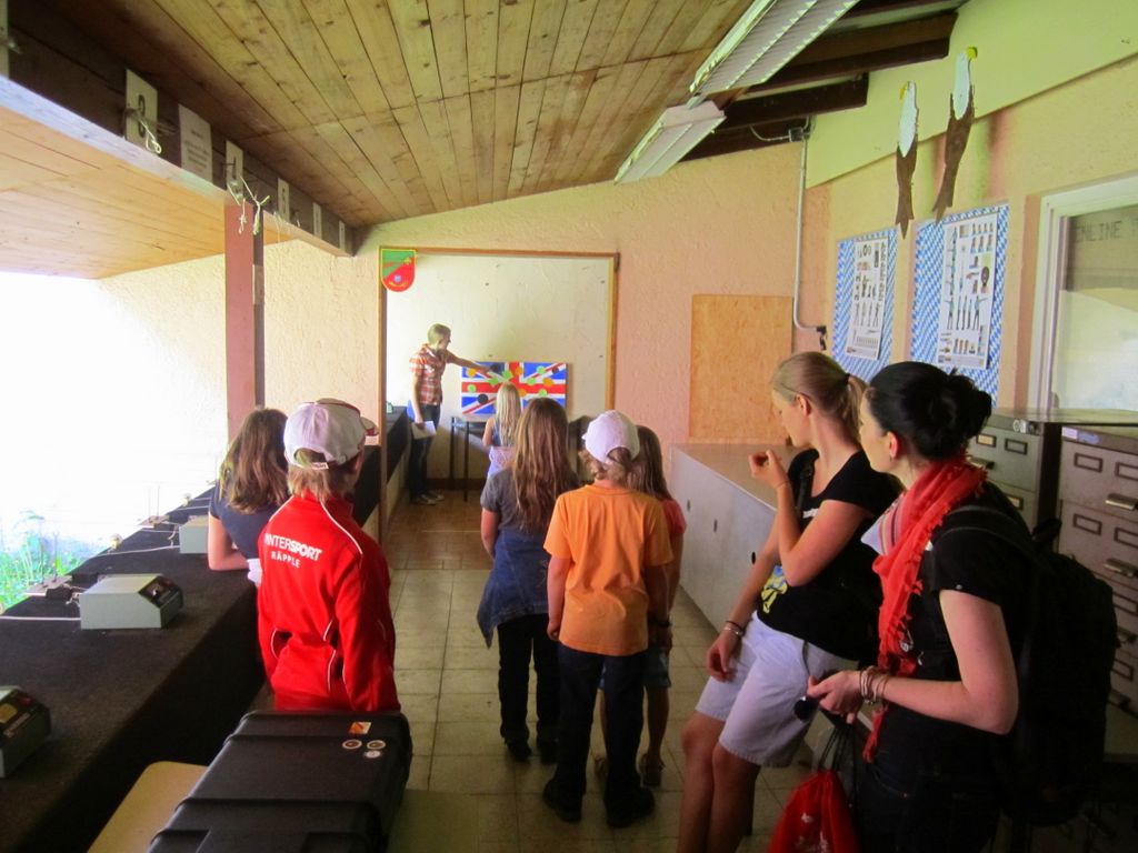 Heute wurde ausnahmsweise nur mit Pfeilen geworfen